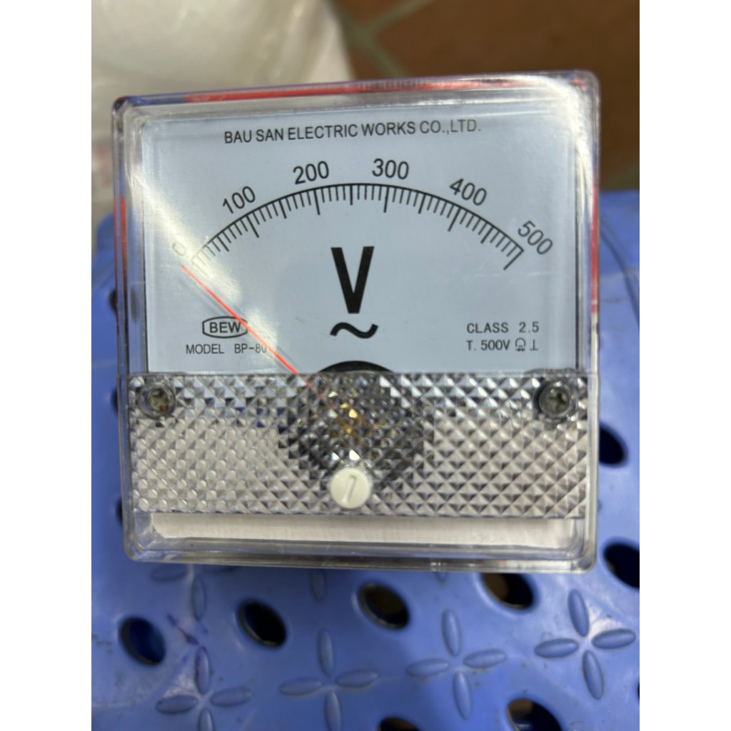Đồng hồ Vôn kế 500V dòng điện xoay chiều Bew 500VAC 8x8x3.5cm - Đồng hồ ...