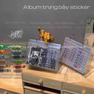 Album trưng bày sticker có giá đỡ - gồm 68 trang , đựng được 68 tấm sticker