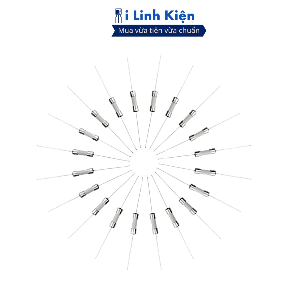 Cầu chì sứ 1A 2A 3A 5A 8A 10A 15A 20A 250V 5x20mm chính hãng độ bền cao ilinhkien