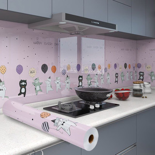 Cuộn 10M Giấy Decal dán bếp, dán tường, tủ tráng nhôm khổ rộng 60 cm chống dầu mỡ chịu nhiệt độ cao mã TD05