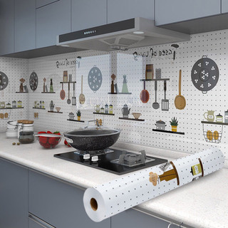Cuộn 10M Giấy Decal dán bếp, dán tường, tủ tráng nhôm khổ rộng 60 cm chống dầu mỡ chịu nhiệt độ cao mã TD05