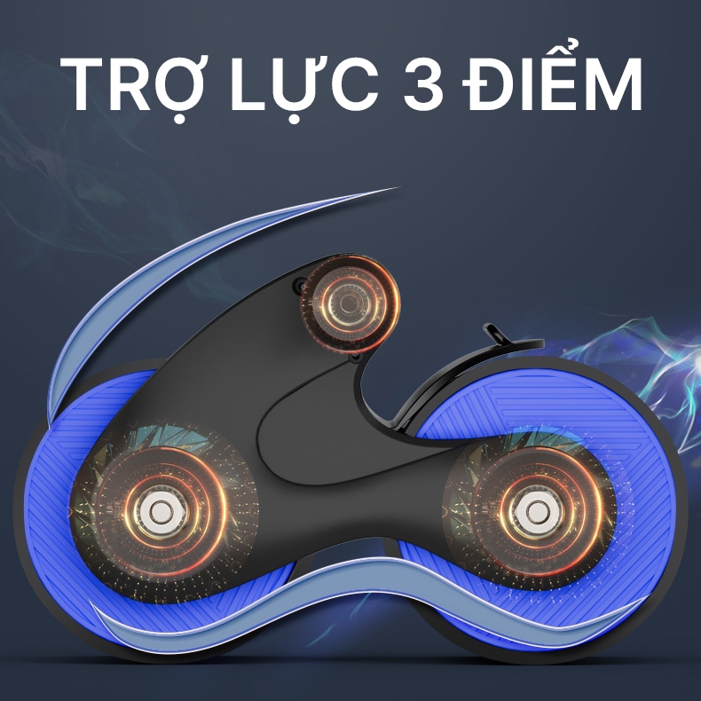 Ảnh Con Lăn trợ lực tặng thảm lót bảo hành 12 tháng Thiết Kế Bánh Xe Rộng Êm Ái Chắc Chắn Cleacco Boro Sport 3