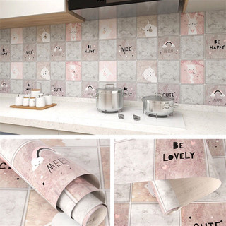 Cuộn 10M Decal dán bếp tráng nhôm, giấy dán tường chống đầu mỡ chịu nhiệt độ cao mã QD07A