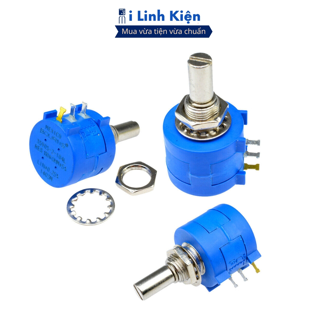 Chiết áp đơn 5K 3590S-2-502L 2W xoay nhiều vòng chính hãng ilinhkien