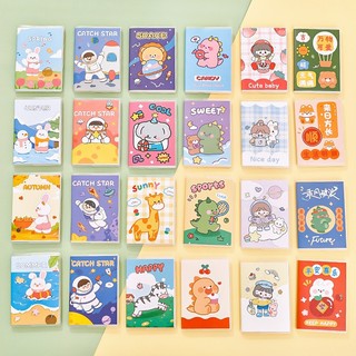 3 Tập Vở A7 64 Trang Hoạt Hình Bìa Nhựa Cute - Thỏ Hồng VPP