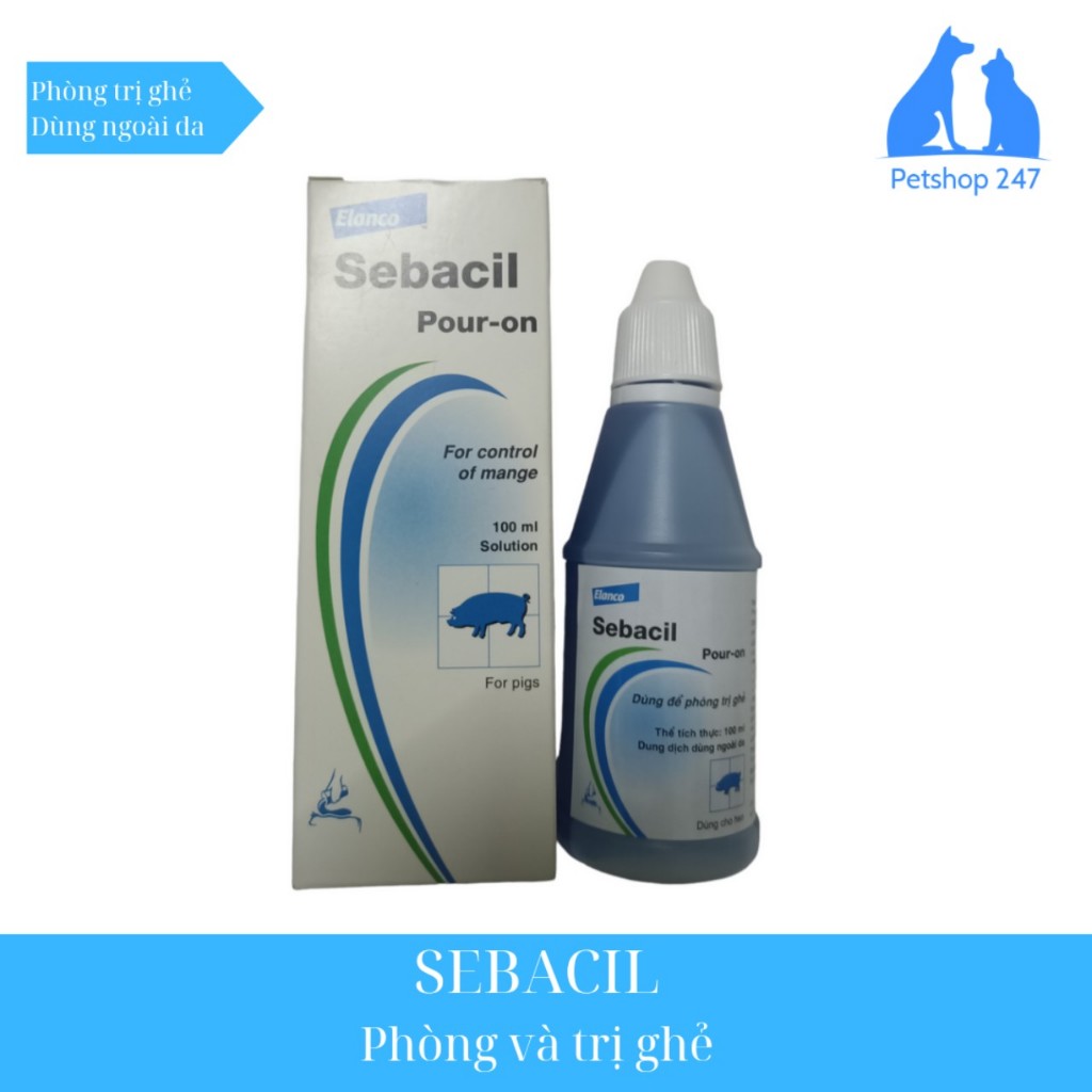 Sebacil phòng và chữa t.rị ve,ghe,rận trên heo | Shopee Việt Nam