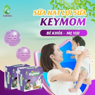 SỮA HẠT LỢI SỮA 3 VỊ KEYMOM, Giúp Sữa Về Nhanh, Nhiều, Đặc, Thơm, Hộp 25 Gói