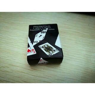 Bài tây Mini 52 lá - bài poker phiên bản nhỏ xinh màu đen