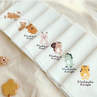 Khăn Sữa Cho Bé Muslin Handkerchief  Chiếc Cao Cấp Siêu Mềm Thấm Hút Cực Tốt Kèm Họa Tiết Đáng Yêu