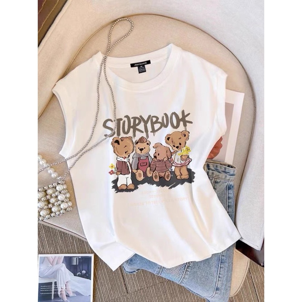 Áo Thun Nữ Sát Nách JULY, Áo thun không tay Tanktop nữ In Hình Thời Trang