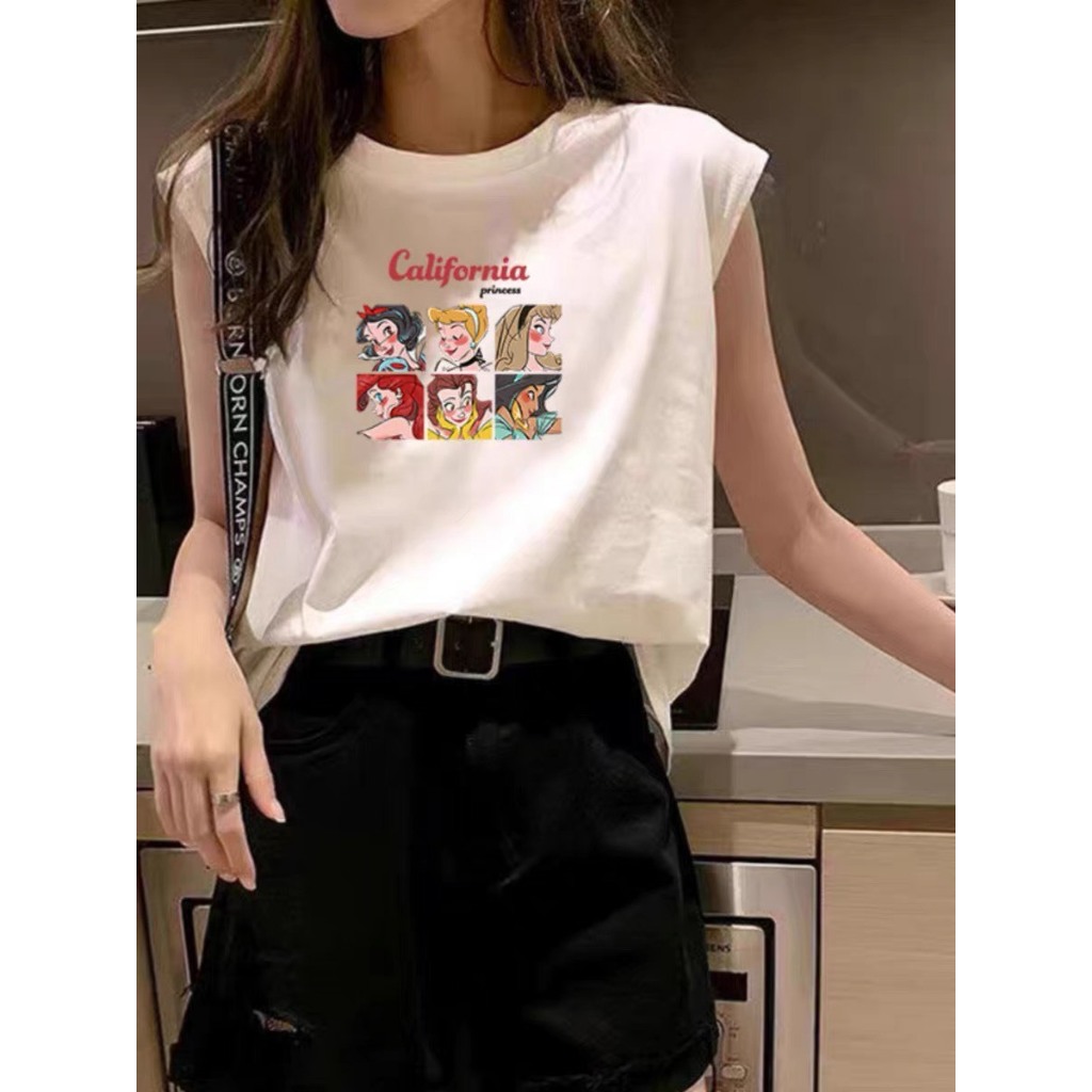 Áo Thun Nữ Sát Nách JULY, Áo thun không tay Tanktop nữ In Hình Thời Trang