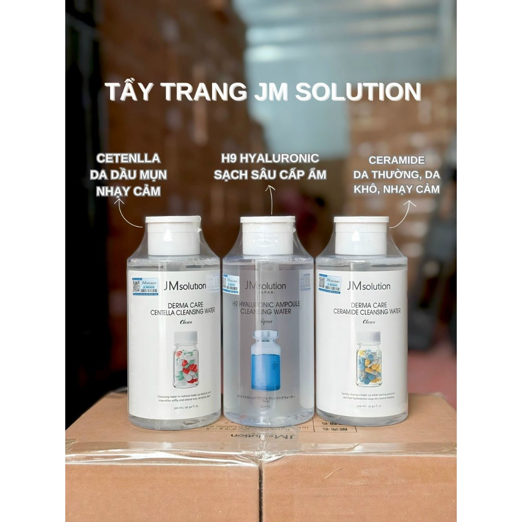 Các loại nước tẩy trang JM solution