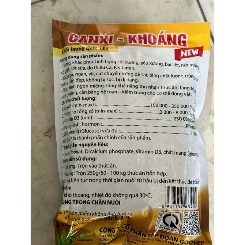 canxi - khoáng cho vật nuôi, thú cưng