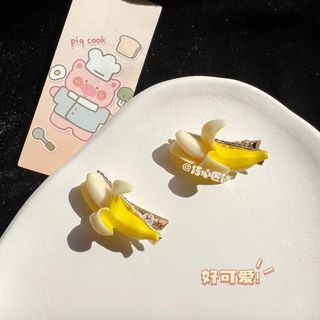 [🔥XƯỞNG SALE SẬP SÀN🔥]  Set 2 Kẹp Tóc Hình Quả Chuối Dễ Thương K10