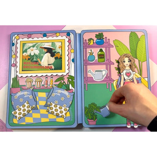 Đồ chơi Ngôi nhà cây xanh của Cô gái Minnie ( Size to) - Búp bê giấy Pighandmade