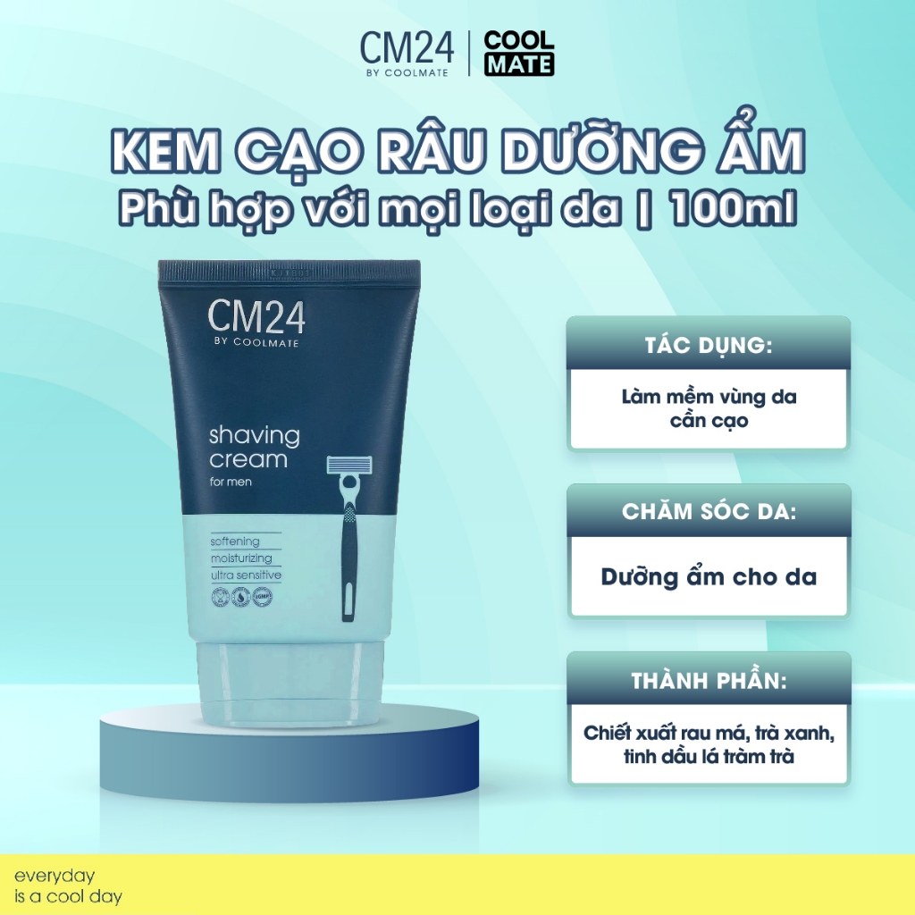 Kem cạo râu dưỡng ẩm mùi hương nam tính 100ml - CM24 by Coolmate ...