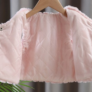 Áo gile lông dễ thương cho bé gái Áo khoác bé gái hàng thu đông QCCC AK145
