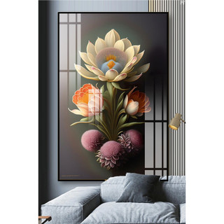 Tranh 5D Hoa Nghệ Thuật - Tranh Treo Tường Laminate Tráng Gương