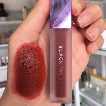 Son kem lì Blackrouge A12 màu đỏ nâu chính hãng lì mịn lâu trôi