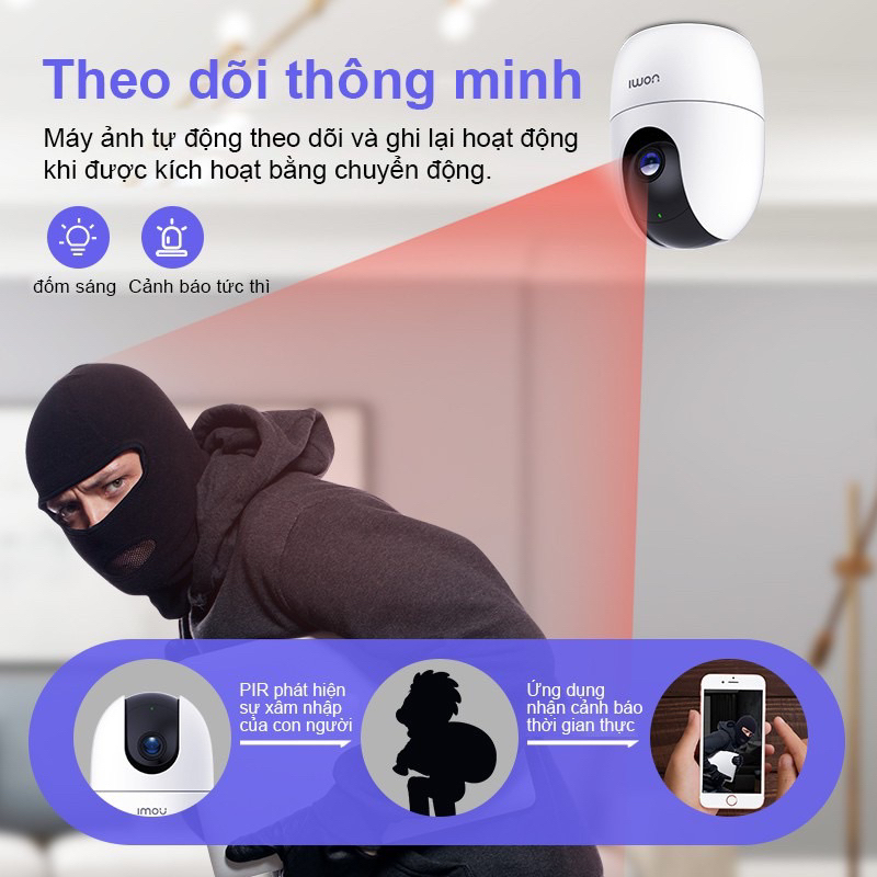 Camera IMOU wifi A32EP 3.0MP xoay 360 độ đàm thoại 2 chiều
