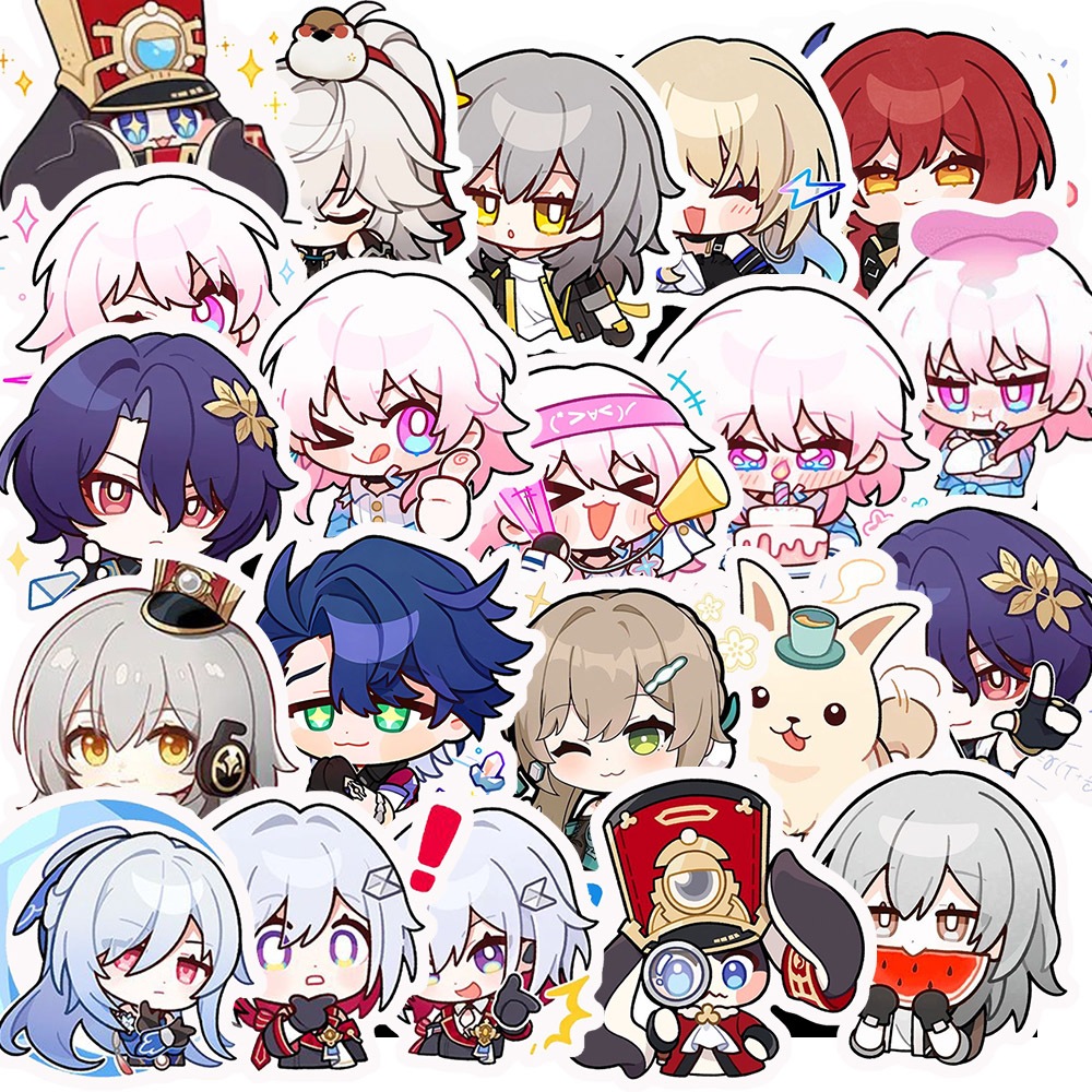 Set 50 Sticker Hình HONKAI STAR RAIL – Decal Trang Trí Xe - Laptop ...