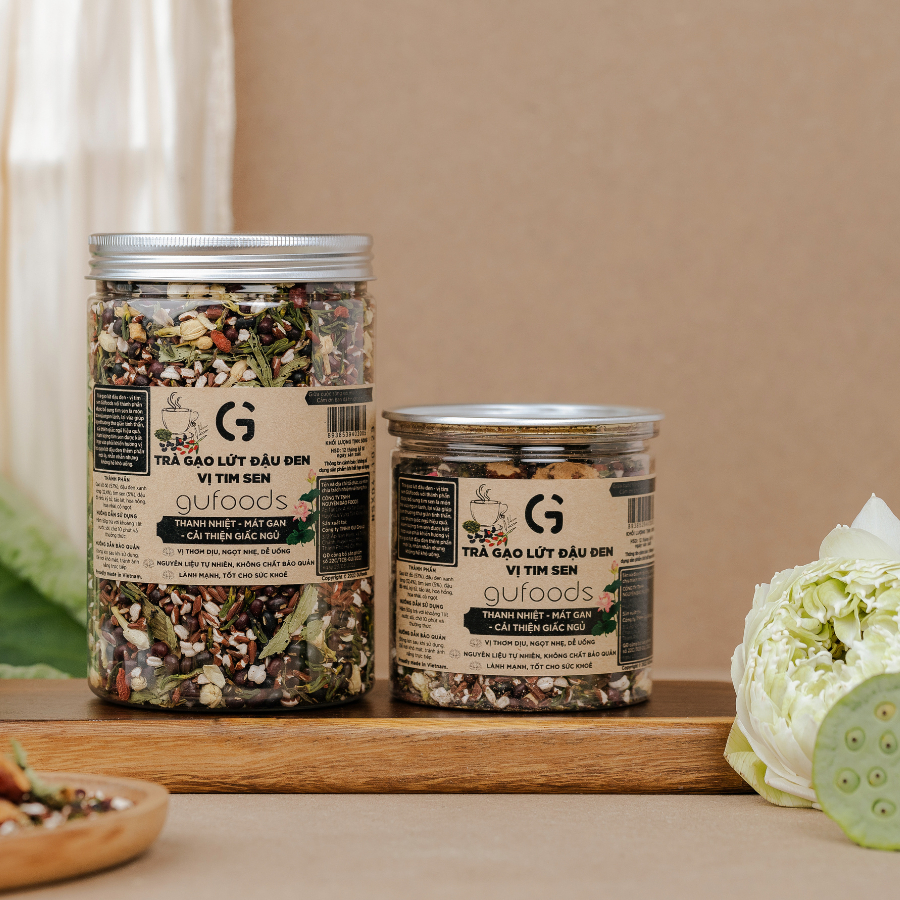Ảnh Trà gạo lứt đậu đen thanh nhiệt GUfoods - Tự nhiên, Healthy, Thanh lọc cơ thể, Mát gan, Ngủ ngon, Đa dạng vị (200g/500g) 4