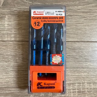 Bộ 10 mũi khoan đa năng chuôi lục giác KAPUSI K-3920, K-3921, K-3922, K-3923 cỡ 6-8-10-12mm thép đen siêu cứng