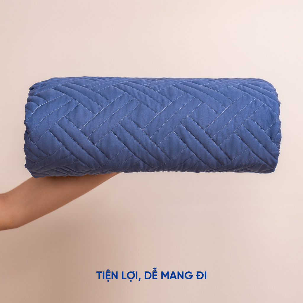 Ảnh Chăn Goodnight Mori đơn sắc 160x200cm mềm mại, độ bền cao, kháng ẩm tốt 3