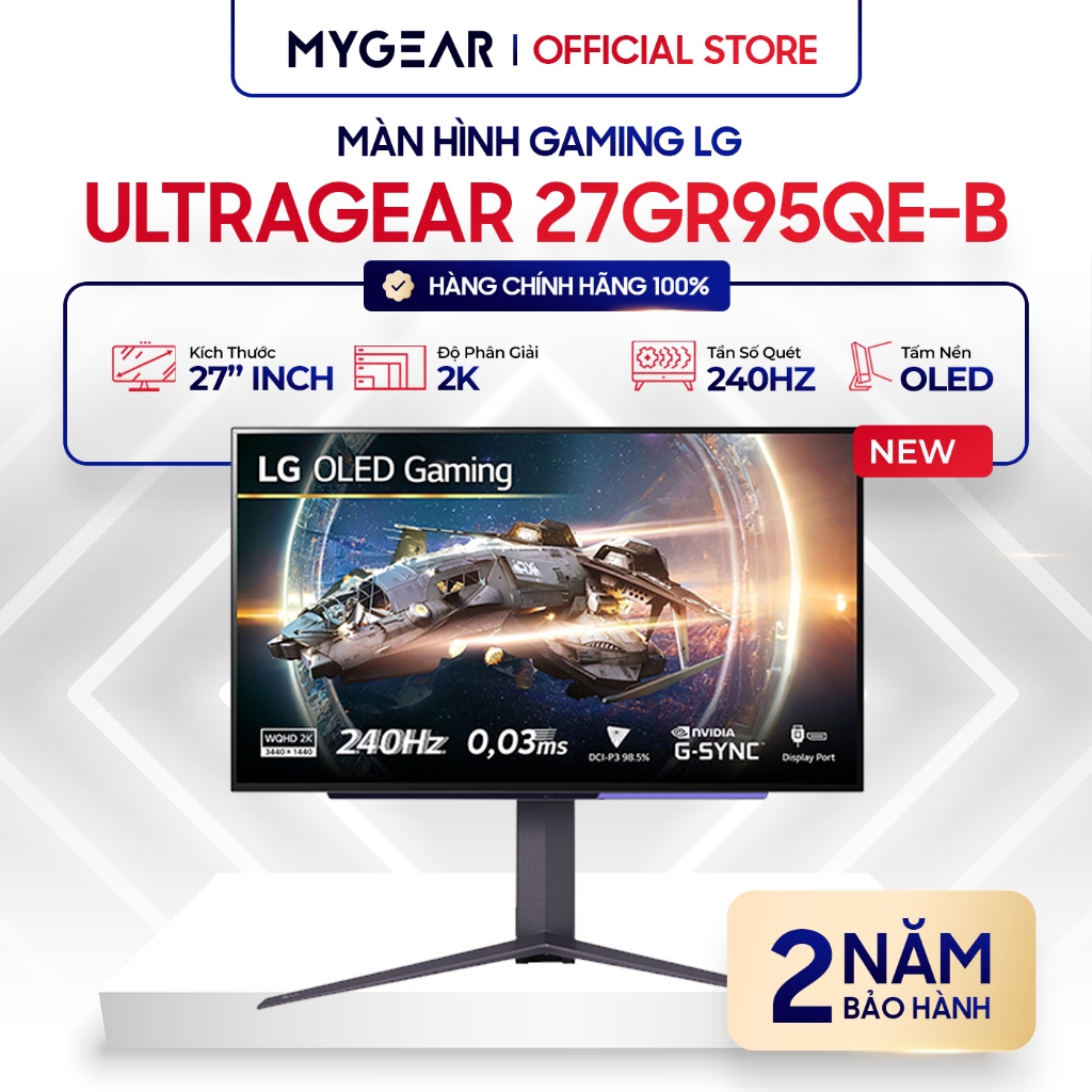 Màn hình Gaming LG UltraGear 27GR95QE-B 27" 2K OLED 240HZ ( HDMI ...