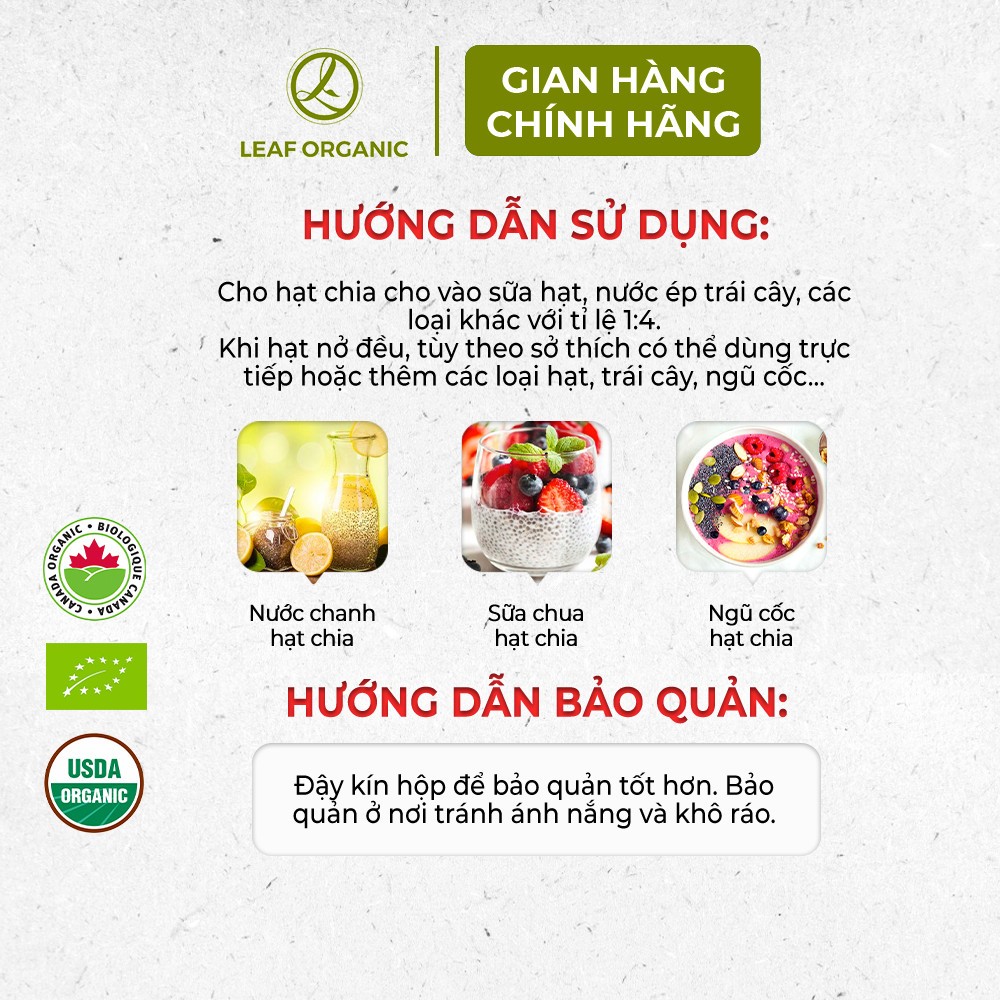 Ảnh Hạt chia đen hữu cơ C'Lavie 200g - Hạt đều, giàu chất xơ, không chứa Cholesterol 3