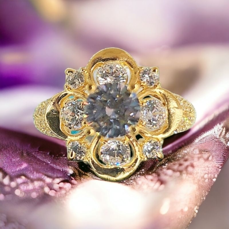 Women's Gold-Plated Ring by Nguyễn Ngọc Jewelry