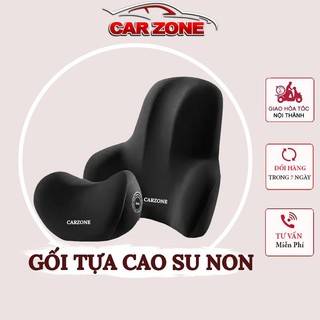 Gối Tựa Đầu Và Lưng Ô Tô CARZONE Bằng Cao Su Non Mềm Mại, Êm Ái Chống Đau Mỏi Khi Đi Xe