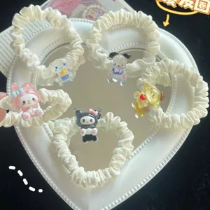 Dây Cột Tóc Họa Tiết Hoạt Hình Pacha Pacha Kuromi Yugui Dễ Thương