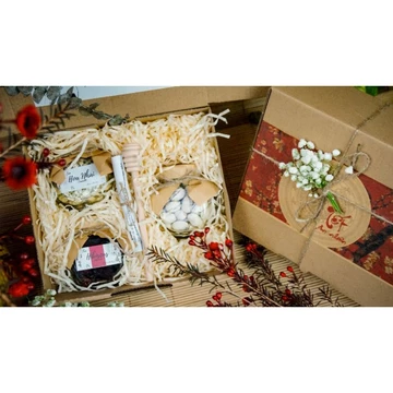 Set quà an nhiên 2 trà 1 hạt (hạt dẻ, trà hibiscus và trà hoa nhài)