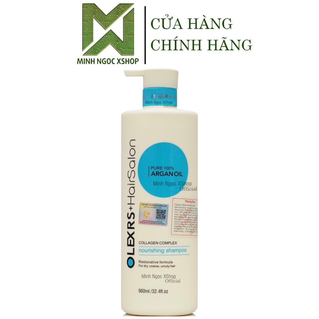 Ảnh Dầu gội Olexrs Hair Salon 960ml, phục hồi chống rụng kích mọc tóc 1