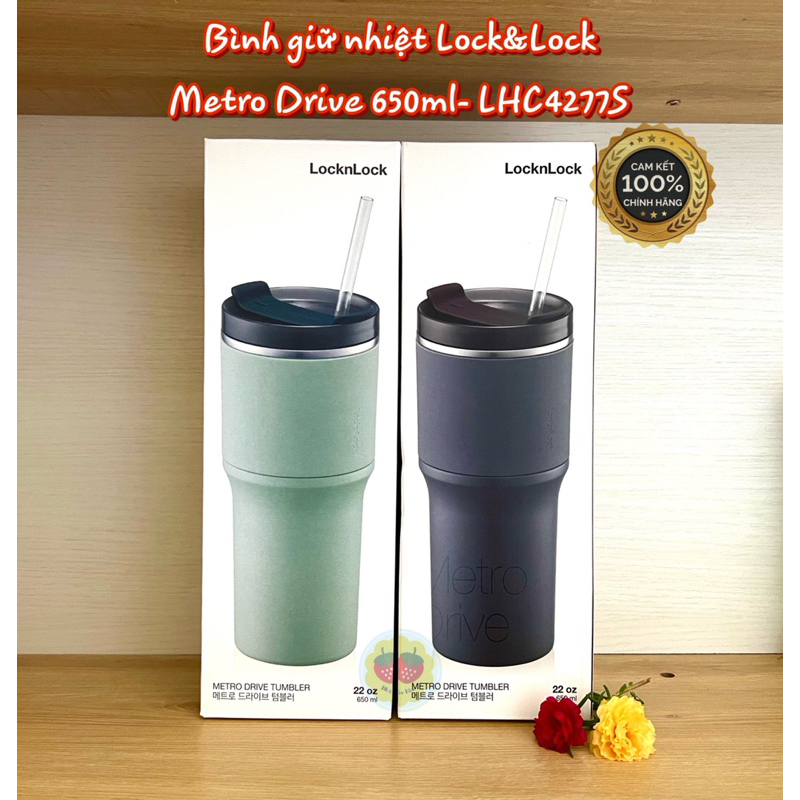 Bình giữ nhiệt LocknLock Metro Drive 650ml- LHC4277S | Shopee Việt Nam