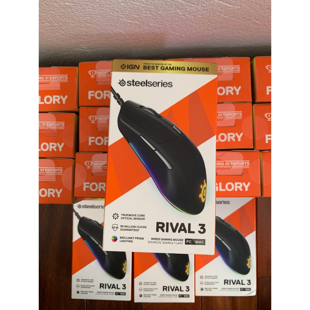 Chuột gaming SteelSeries Rival 3 RGB New Fullbox Chính hãng | Shopee ...