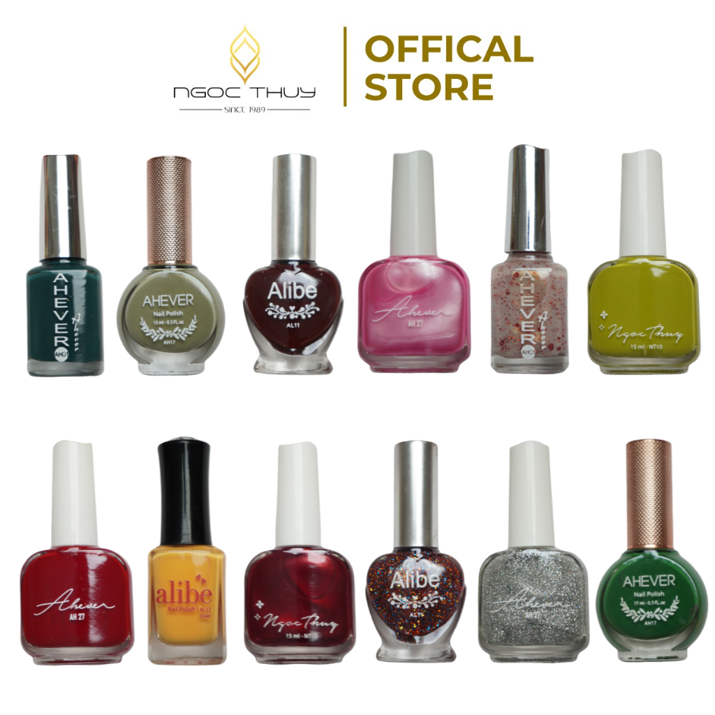 COMBO Sơn Móng Tay Ahever - Tá Lả 12 Chai Không Chọn Màu - Ngọc Thủy Nails