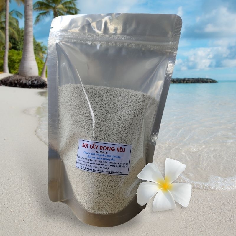 Bột TẨY RONG RÊU túi 500g, tẩy rong trên nền xi măng, tẩy rệp sáp và ...