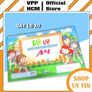Vở vẽ A4 20 tờ đủ mẫu đẹp, định lượng 100gsm hàng cao cấp