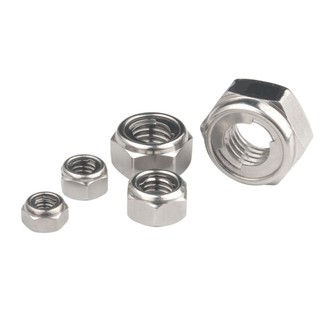 (INOX304)10 cái M5-M16 đai ốc chống tháo,tán ecu khóa sắt ecu khóa thép Inox304