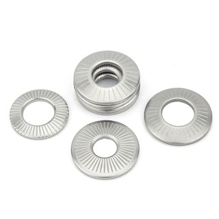 (Inox304) 50 cái M4-M8 Long đen chống xoay dạng nón inox304