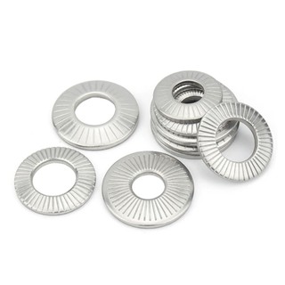 (Inox304) 50 cái M4-M8 Long đen chống xoay dạng nón inox304