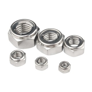 (INOX304)10 cái M5-M16 đai ốc chống tháo,tán ecu khóa sắt ecu khóa thép Inox304