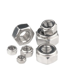 (INOX304)10 cái M5-M16 đai ốc chống tháo,tán ecu khóa sắt ecu khóa thép Inox304
