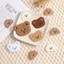 Hình trang trí handmade gấu thêu - Hình gấu dán khăn