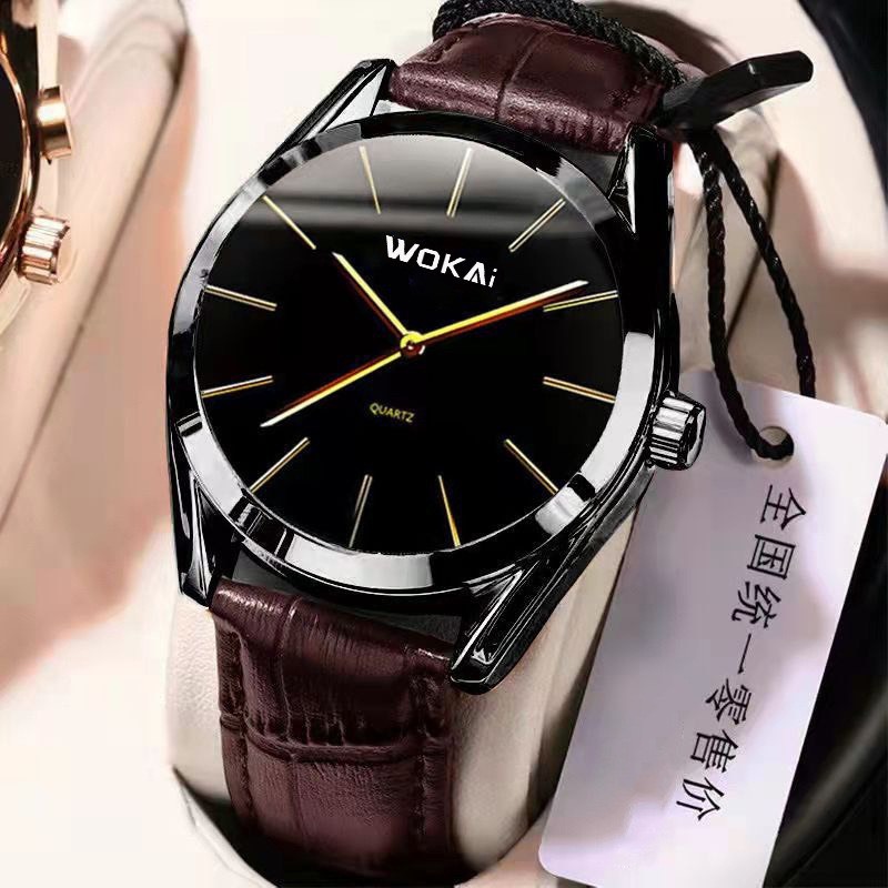 Đồng hồ nam W10 dây da bản cao cấp thời trang lịch lãm