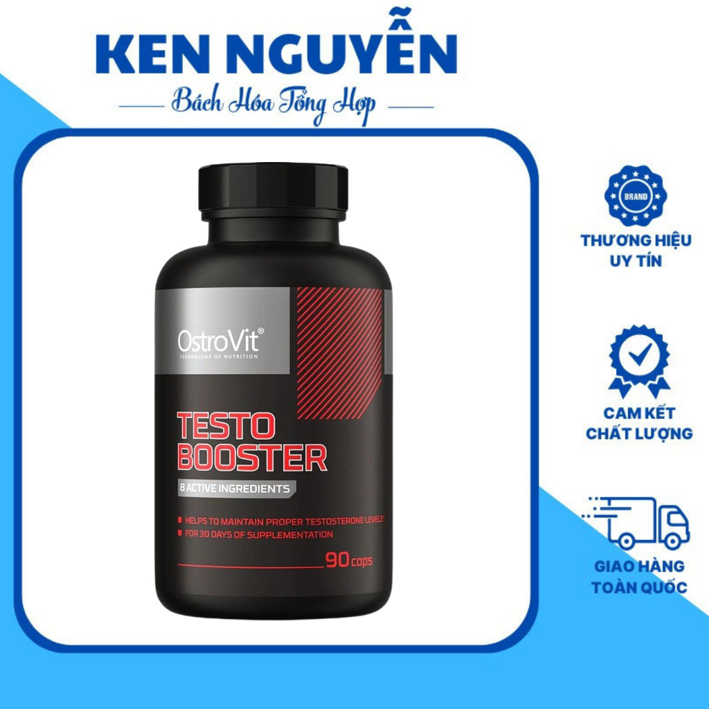 Ostrovit Testo Booster (90viên), Tăng Cường Sinh Lý, Testosterone Nam