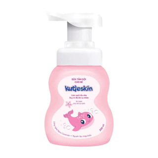 Sữa tắm gội cho bé Kutieskin 200ml lưu lại hương thơm ngọt ngào,cảm giác mềm mại, thoải mái cho bé