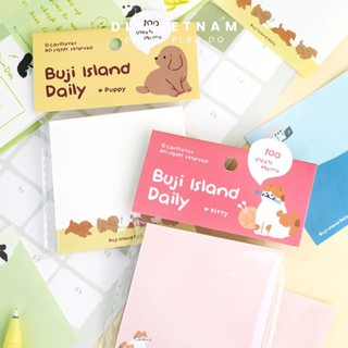 GIẤY GHI CHÚ / STICKER / BĂNG KEO BUJI ISLAND DAILY